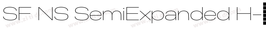 SF NS SemiExpanded H字体转换
